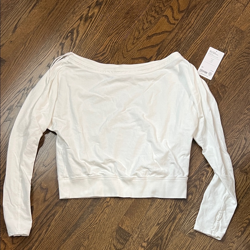 Athleta airy cotton terry sweatshirt - M